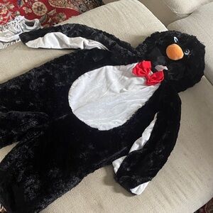 Adorable Penguin Kids Costume - Black and White
